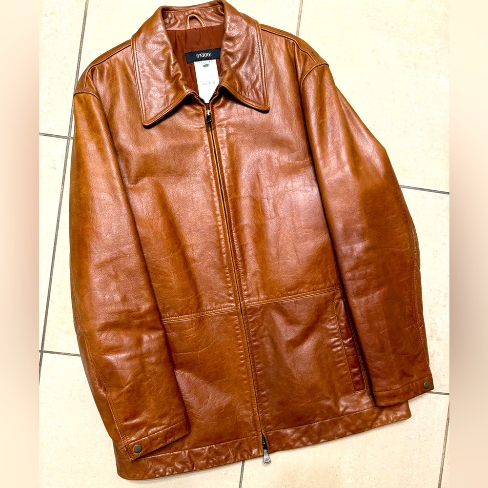 Gianfranco Ferré authentic premium leather jacket
